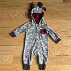 Cat & Jack One Piece Reindeer Hoodie